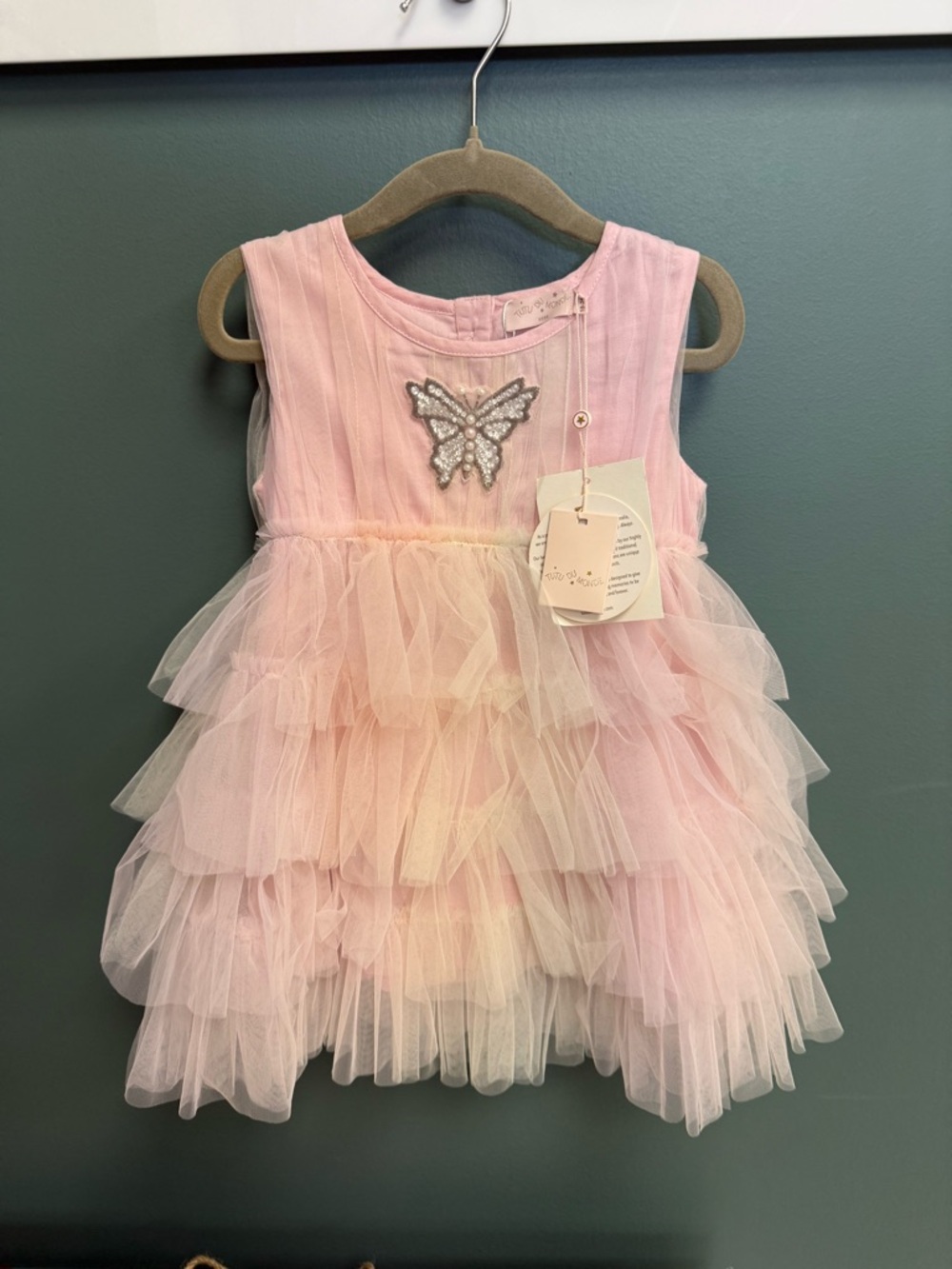 New! Tutu du Monde butterfly tiered tulle dress